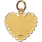 Girl's 14k Yellow Gold 'Daddy's Little Girl' Scalloped Heart Pendant