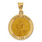 14k Yellow Gold St. Gerard Medal Pendant (21X18MM)