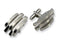 Stainless Steel Satin-Brushed Cuff Links, 14X27MM