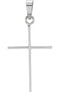 Simple Cross 14k White Gold Pendant