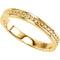 Granulated Raised Edge 2.75mm 14k Yellow Gold Band