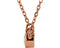 Diamond Solitaire 14k Rose Gold Pendant Necklace, 18" (1/4 Cttw)