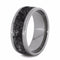 Mimetic Meteorite Inlay 10mm Comfort-Fit Titanium Wedding Band