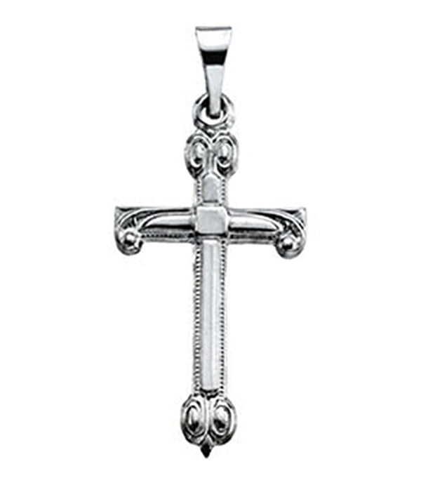 Dagmar Cross 14k White Gold Pendant