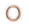 Initial Letter 'O' 14k Rose Gold Stud Earring (Single Earring)