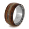 Elk Antler, Black Mesquite, Koa Wood, Cedar 11mm Comfort-Fit Titanium Wedding Band