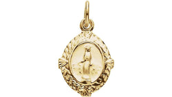 14k Yellow Gold Miraculous Medal (12x9 MM)