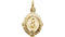 14k Yellow Gold Miraculous Medal (12x9 MM)