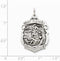 Sterling Silver St. Michael Badge Medal Pendant (34X21 MM)