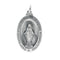 Sterling Silver Oval Miraculous Medal (30x20 MM)