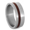 The Men's Jewelry Store (Unisex Jewelry) Amboyna Burl Wood 8mm Matte Titanium Comfort-Fit Wedding Band