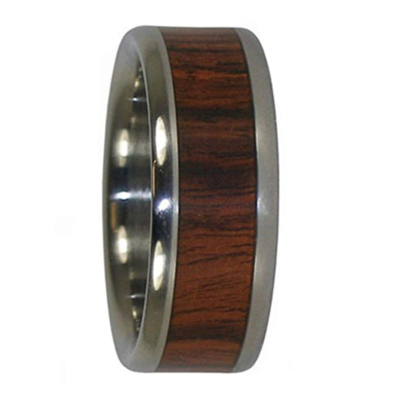 Kingwood Inlay 8mm Comfort Fit Titanium Wedding Band, Size 7.25