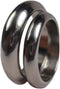 Mirror Finish Titanium, His and Hers Wedding Band Set, M9.5-F8.5