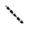 Men's Stainless Steel Black IP-Plated Skull Bracelet, 8.75"