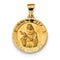 14k Yellow Gold St. Rita Hollow Medal Pendant (21.2X18.7MM)