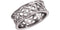 Open-Cut Celtic Knot Band, Rhodium-Plated 14k White Gold 8mm