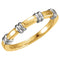 Rhodium-Plated 14k Yellow and White Gold 3.5mm Comfort-Fit Band