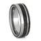 Buckeye Burl Wood 7mm Comfort-Fit Titanium Wedding Band