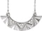 Diamond Curved Bar Necklace, Sterling Silver, 16-18" (.08 Ctw, G-H Color, I1 Clarity)