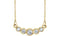 Graduated Bezel Set Diamond Necklace in 14k Yellow Gold, 16-18" (1/5 Ctw, Color G-H, Clarity I1)