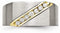 Brushed Titanium, 14k Yellow Gold 7-Stone Diamond Channel Comfort-Fit Band, Size 11