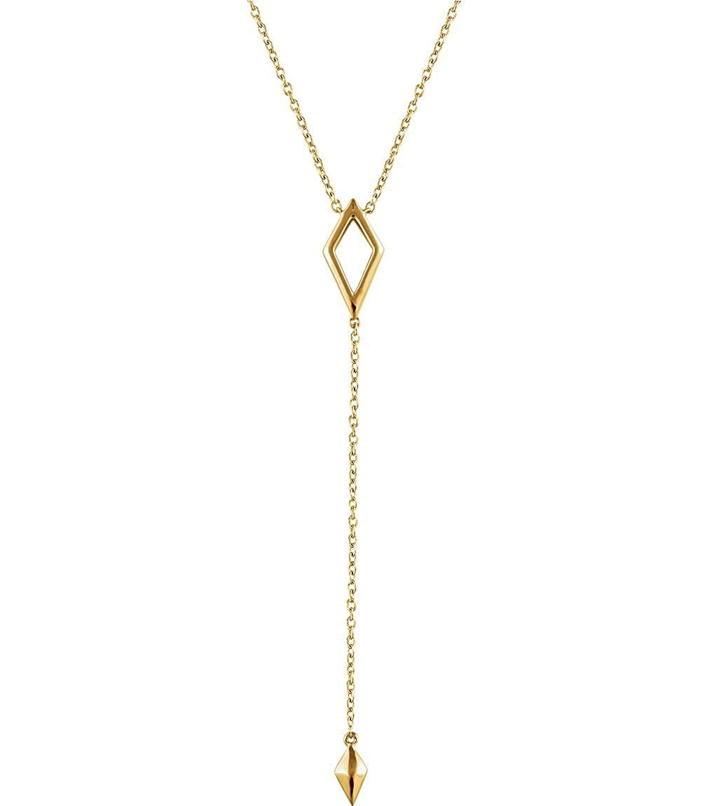 Geometric Necklace in 14k Yellow Gold, 16-18"