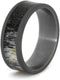 Deer Antler 8mm Comfort-Fit Sandblast Titanium Band, Size 9.25