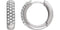 Pave Diamond Hoop Earrings, 14k White Gold (1/3 Ctw, Color H+, Clarity I1)