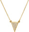 Diamond Triangle Necklace, 14k Yellow Gold, 16.5" (.2 Ctw, GH Color, I1 Clarity)