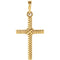 Rope Cross 14k Yellow Gold Pendant (25.4x16.2 MM)