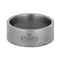 Engraved Octopus 9mm Comfort-Fit Matte Titanium Spectre Ring, Size 12.5