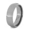 Dome Titanium 7mm Comfort-Fit Titanium Wedding Band with Meteority Inlay