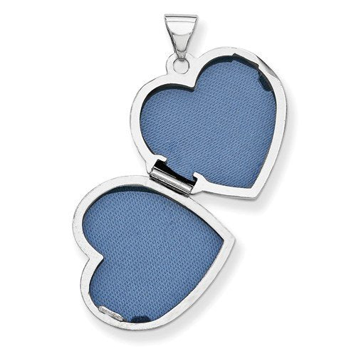 Sterling Silver Vintage Design Heart Locket, 'Love You Always'