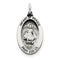 Sterling Silver Antiqued Infant of Prague Medal (20X14MM)