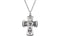 Sterling Silver 4-Way Cross Necklace, 24" (31.5x21.25 MM)