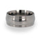 Double Grooved Pinstripes 8mm Comfort Fit Titanium Wedding Band