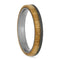 The Men's Jewelry Store (Unisex Jewelry) Oak Wood 3mm Sandblasted Titanium Comfort-Fit Wedding Band