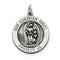 Sterling Silver Antiqued Guardian Angel Medal (25X20MM)