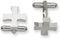 Stainless Steel Cross Cuff Links, 16MM