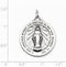 Sterling Silver Antiqued Miraculous Medal (33X25MM)