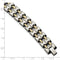 Men's Polished Stainless Steel 13mm Yellow IP-Plated Bracelet, 8.75"