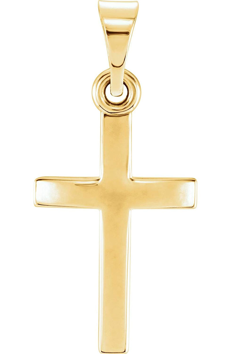 Cross Pendant, 14k Yellow Gold (23.70X11.50MM)