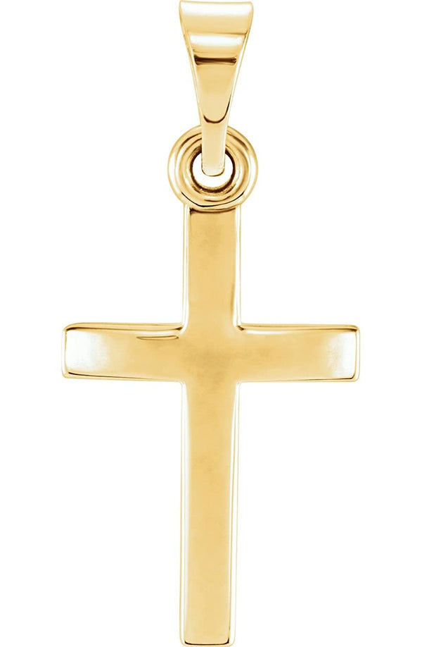 Cross Pendant, 10k Yellow Gold (23.70x11.50MM)