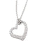 Diamond Heart .50 Cttw.14k White Gold Necklace, 18"