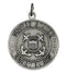 U.S. Coast Guard Sterling Silver Saint Christopher Protect Us Medal Necklace, 18"