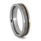 Gibeon Meteorite, Lignum Vitae Wood 5mm Comfort-Fit Titanium Wedding Band