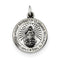 Sterling Silver Antiqued Miraculous Medal (22X14MM)