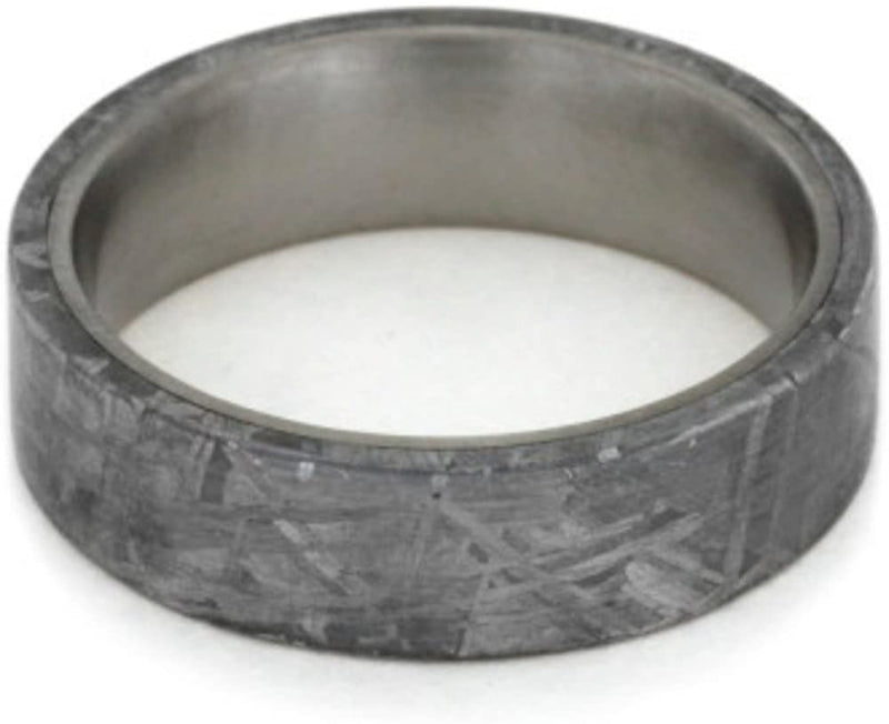 Gibeon Meteorite 6mm Comfort-Fit Matte Titanium Wedding Band, Size 12.5