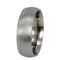 Round Profile with Frosted Finish Titanium 6mm Comfort Fit Band, Size 15.25