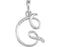 5-Stone Diamond Letter 'G' Initial Sterling Silver Pendant Necklace, 18" (.03 Cttw, GH, I2)